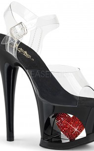 Pleaser - MOON-708HRS Cut-Out PF Ankle Strap Sandal