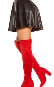 Forever Sexy - R52264 Leather Skirt