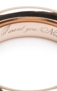 50 Shades Freed - I Want You. Now. Steel Love Ring