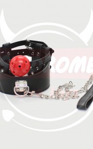 Sindrome - SI3777 Gag WIth collar and leash
