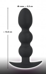 Black Velvets - Koraliki analne silikonowe 13,3 cm Black Velvets