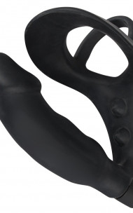 Black Velvets - Black Velvets Pierścień z korkiem analnym i wibracjami