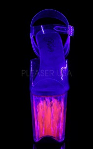 Pleaser - FLAMINGO-808FLM Ankle Strap Sandal w/ PVC Flame