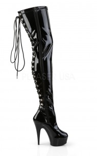 Pleaser - DELIGHT-3063 Lace PF Thigh Boot