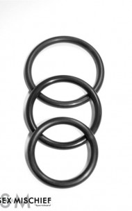 Sex & Mischief - SS100-34 Nitrile Cock Ring 3 Pack