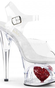 Pleaser - MOON-708HRS Cut-Out PF Ankle Strap Sandal