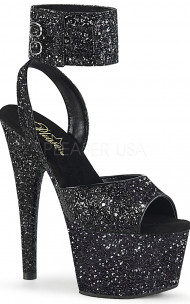 Pleaser - ADORE-791LG Platform Glitter Ankle Strap Sandal
