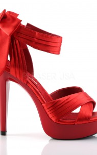 Pleaser - COCKTAIL-568 Criss Cross Pleated Straps Close Back Sandal
